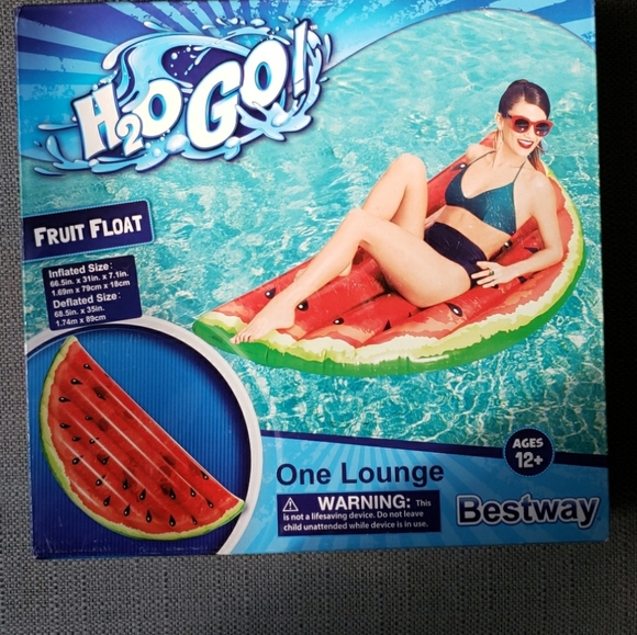 H2O GO Adult Size Watermelon Fruit Float - Picture 1 of 3